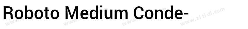 Roboto Medium Conde字体转换
